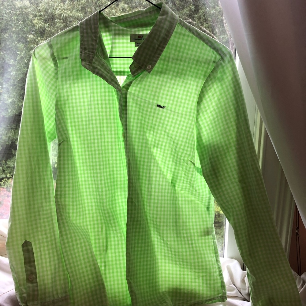 Green Vineyard Vines Button down